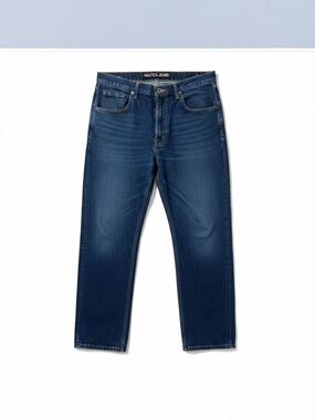 Nautica Men's Dark Blue Straight-Leg Jeans ♡
